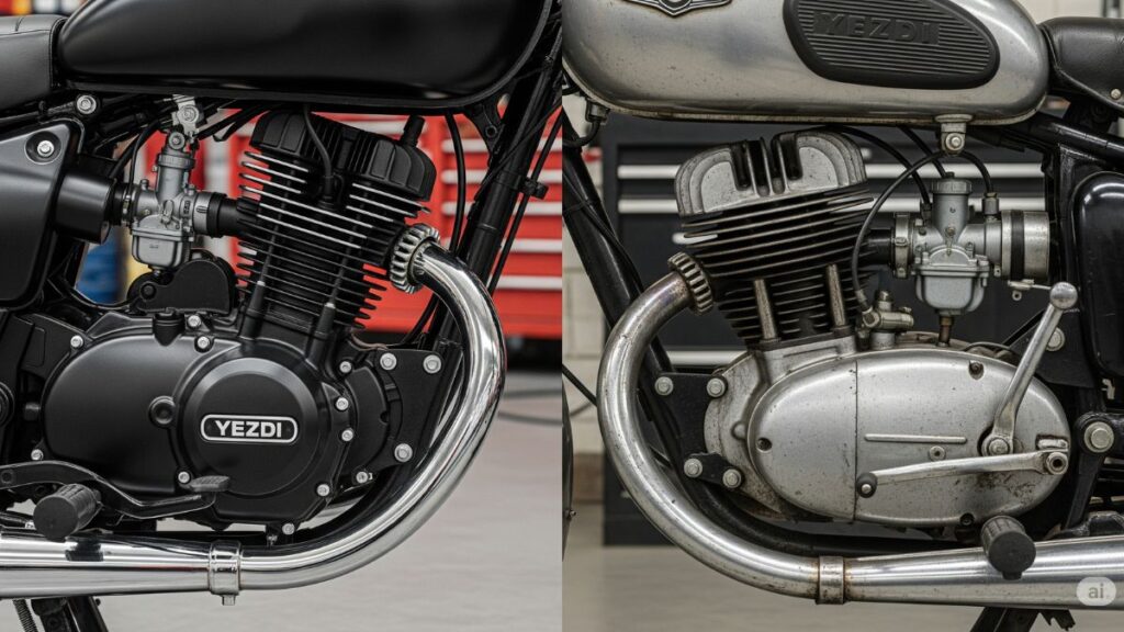 Yezdi Roadster 2025 vs Old Model